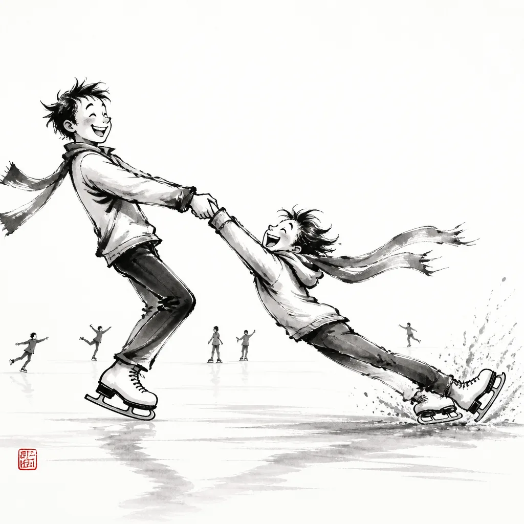 First time on the ice: the everyday analogy for Harai Tsurikomi Ashi
