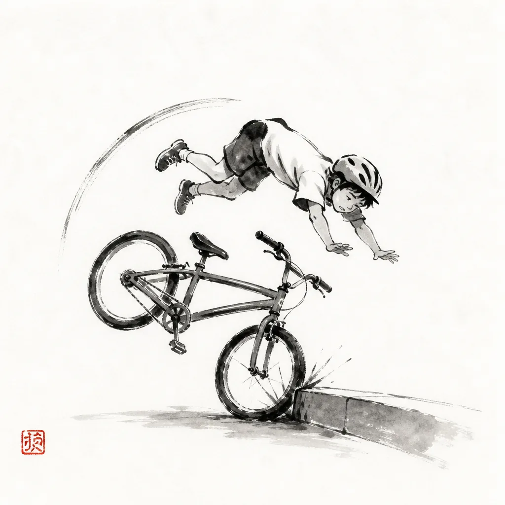 Over the handlebars: the everyday analogy for Hiza Guruma