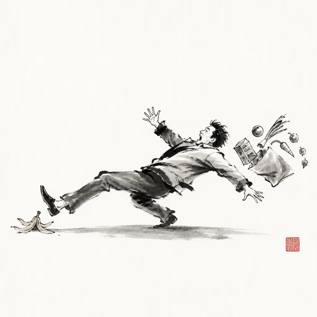 Slipping on the banana peel: the everyday analogy for Kosoto Gari