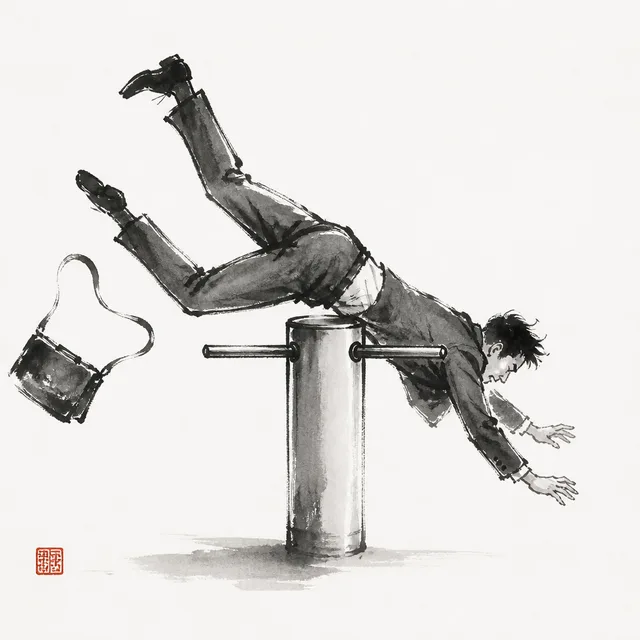Full speed into the turnstile: the everyday analogy for O Guruma