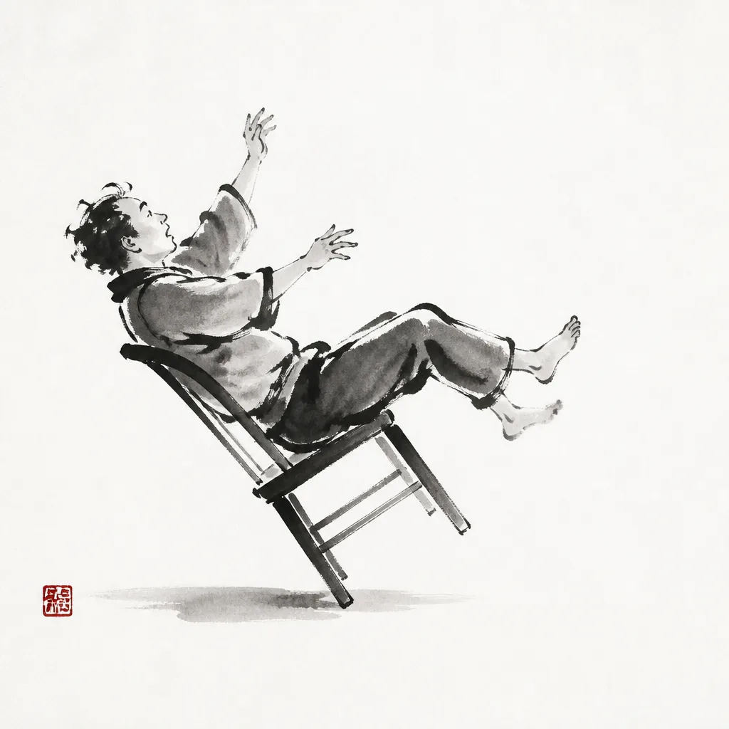 Tipping the chair too far: the everyday analogy for Sumi Otoshi