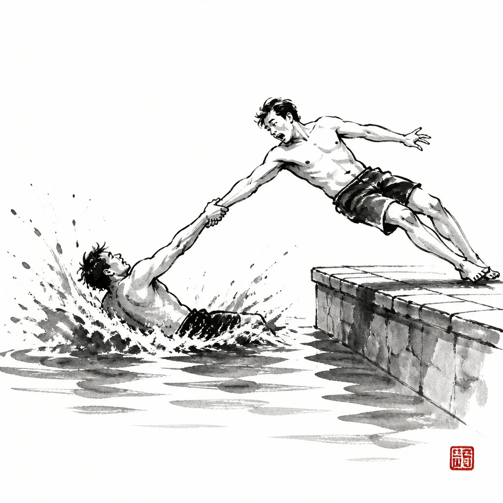 Dragged into the pool: the everyday analogy for Yoko Otoshi
